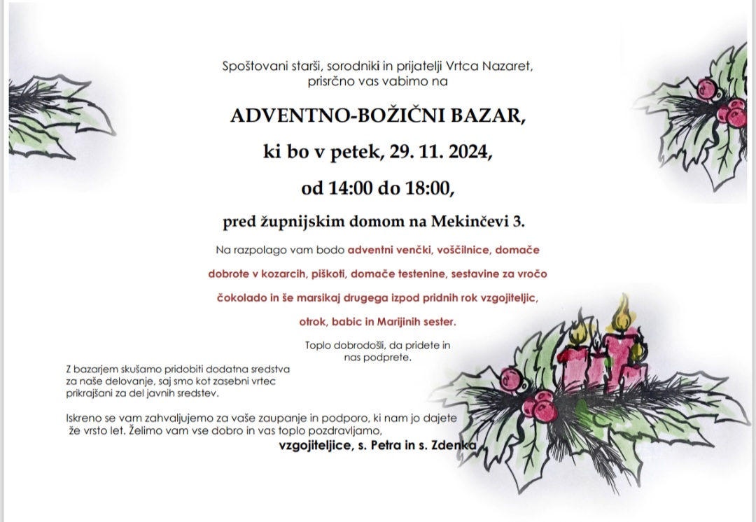 ADVENTNO-BOŽIČNI BAZAR